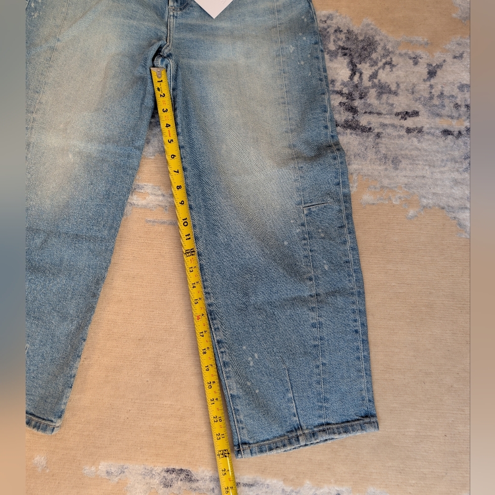 Pistola Eli High Rise barrel Leg Blue Jeans Size 28 - Picture 4 of 7